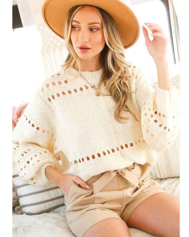 Open Knit Sweater
