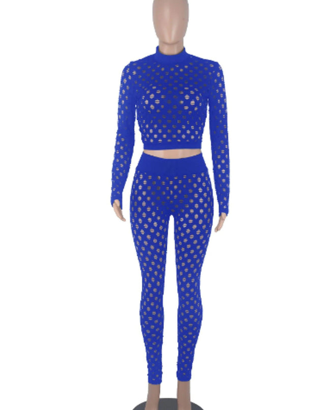 Hollow Out Sheer Sexy Rompers Jumpsuit for Women