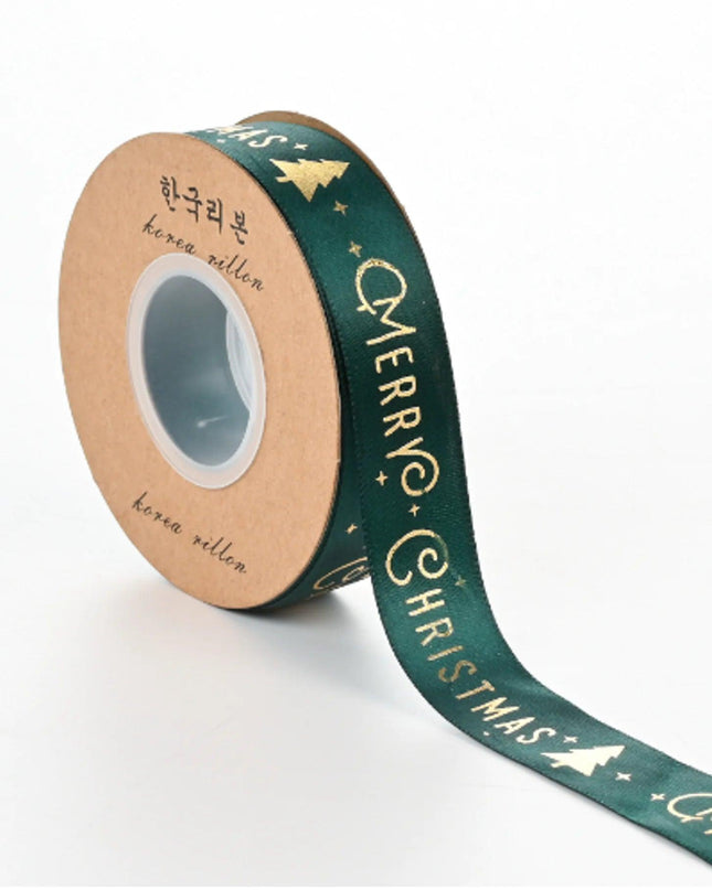Ribbon Printed Christmas Design Decoration Gift Packing