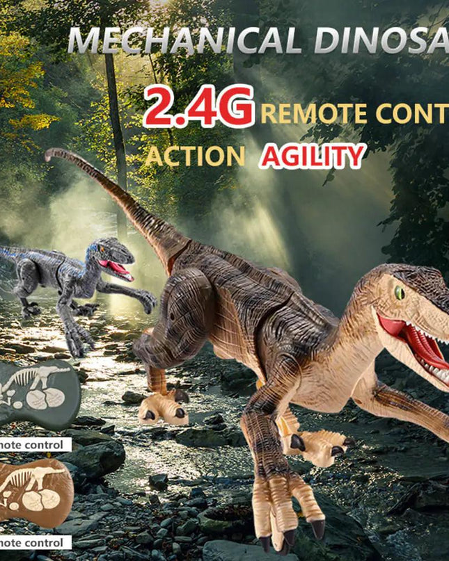 RC Electric Walking Jurassic Dinosaur Simulation Velociraptor