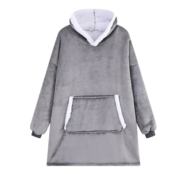 Winter Blanket Hoodie Soft Warm Thicken Sweatshirt