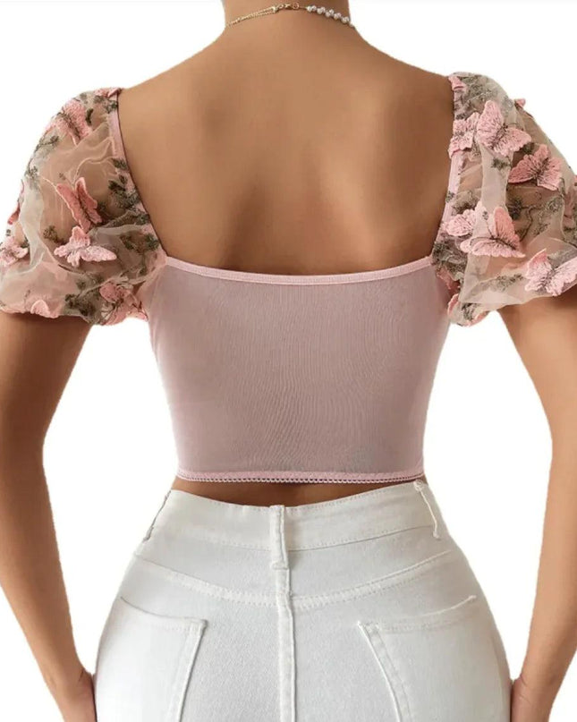 Women's Mesh Spliced Tank Top