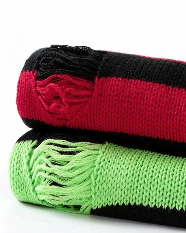 Punk Unisex Striped Sweater