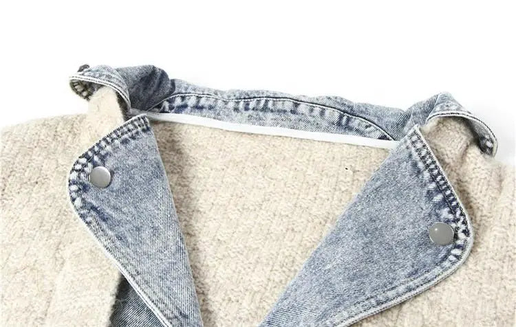 Denim Knit Sweater