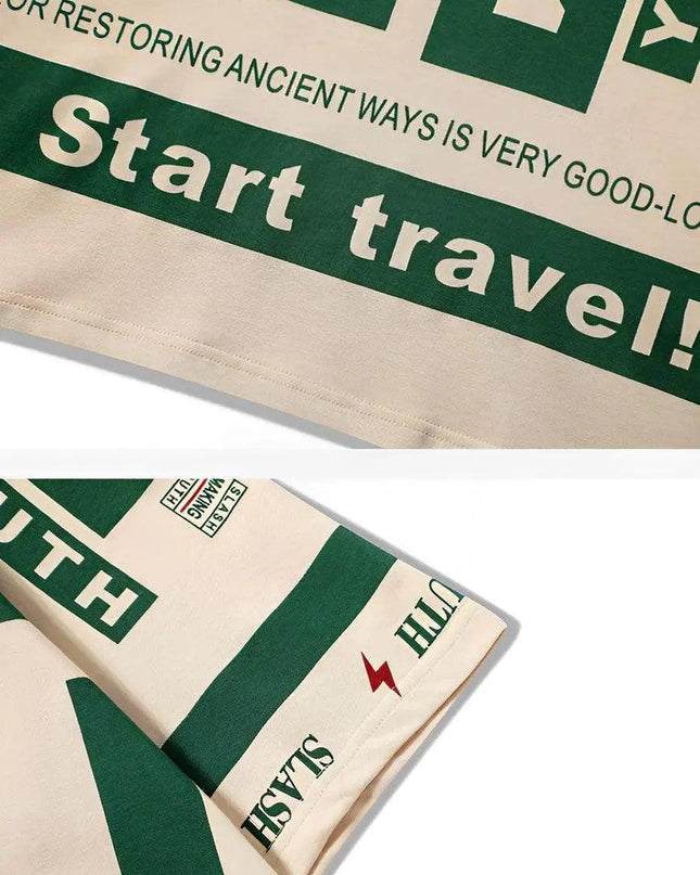 Oversized Slash Polo Shirt