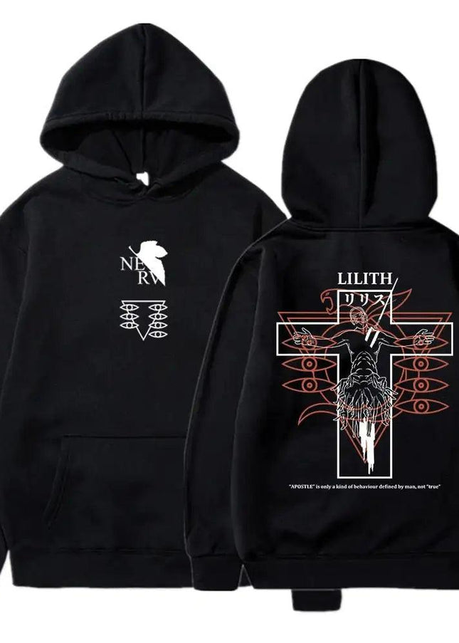 Angel Lilith Print Sweatshirt Pullover Hoodie