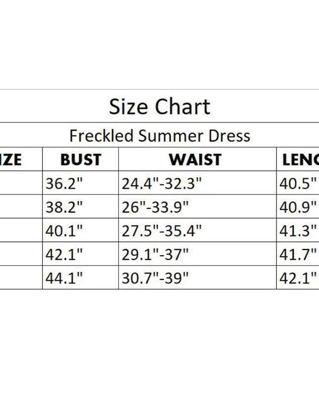 Freckled Summer Dress