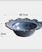 Baroque blue large bowl