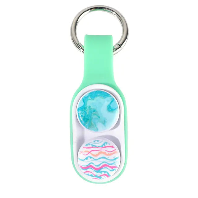 Fingertip Rotary Elastic Magnet Keychain