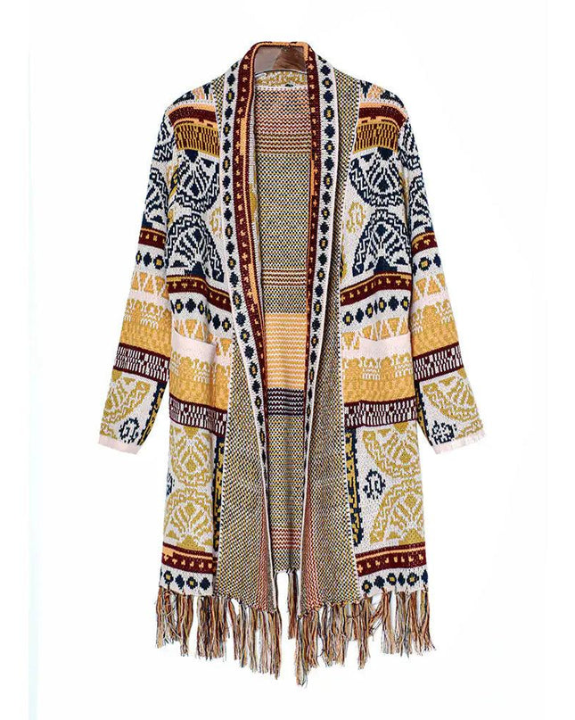Ethnic Fringe Cardigan