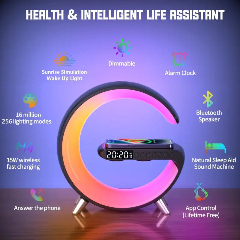 Multifunction Bluetooth Speaker RGB Night Light