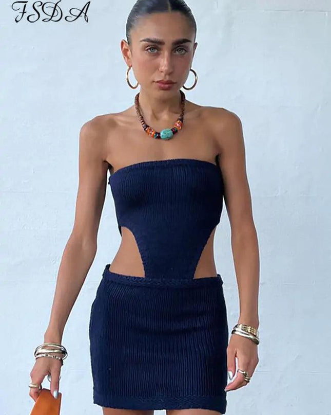 Strapless Knit Bodycon Dress