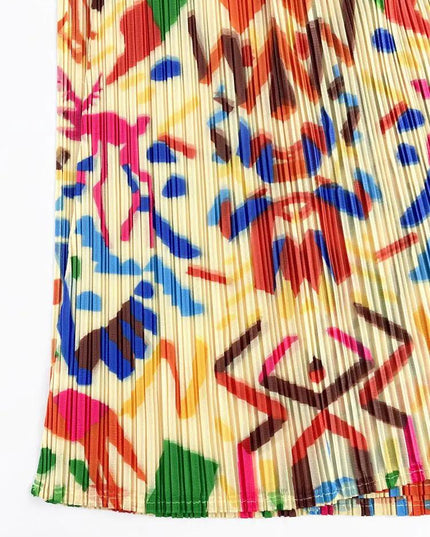 Colorblast Pleated Dress