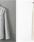 Gray top Beige pants / Medium