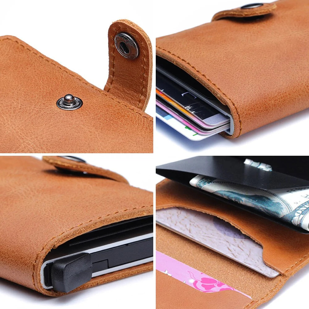 RFID Blocking Wallet ID Card Holder