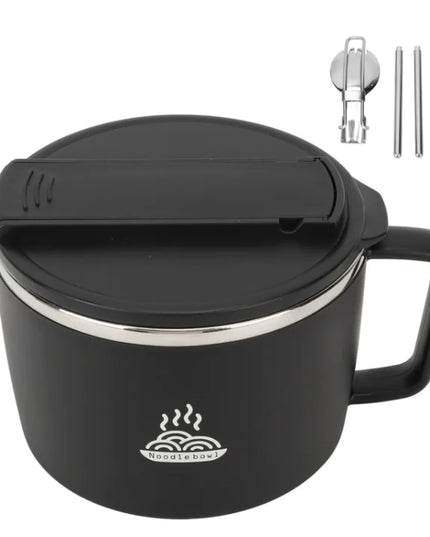 Ramen Cooker Bowl with Phone Holder Lid