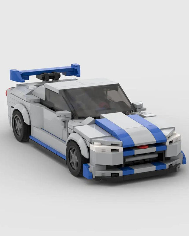 Racing Brick Toy Car Nissan GTR R34