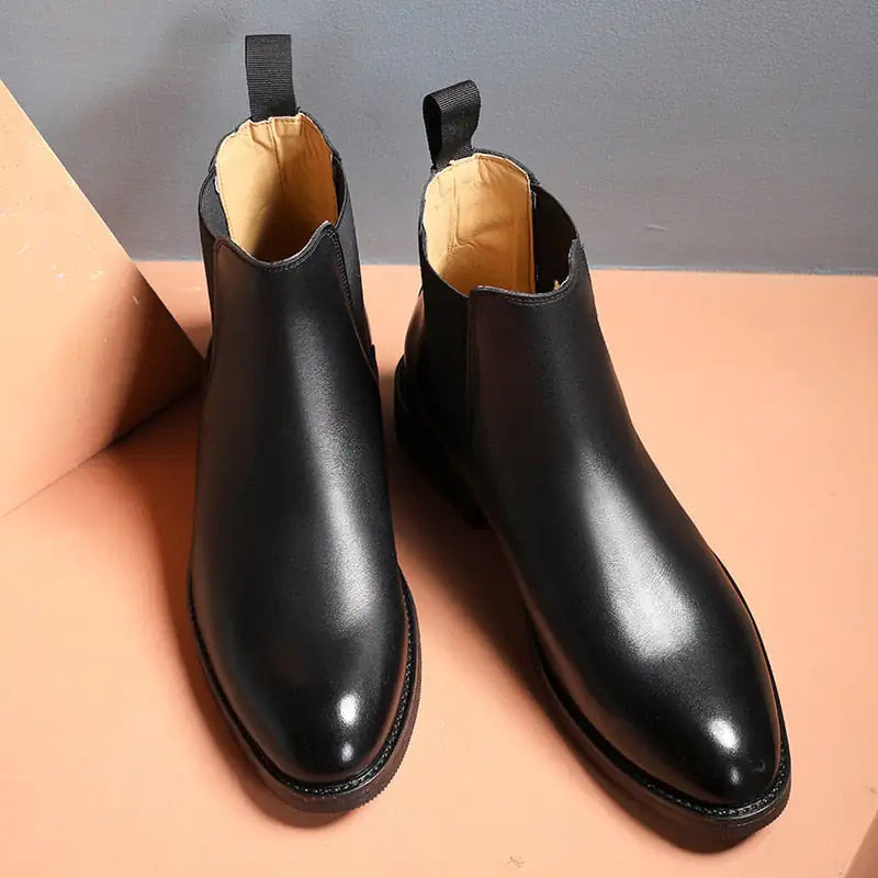 Elegant Chelsea Leather Boots