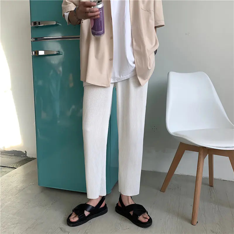 2021 Pleated Straight Pants