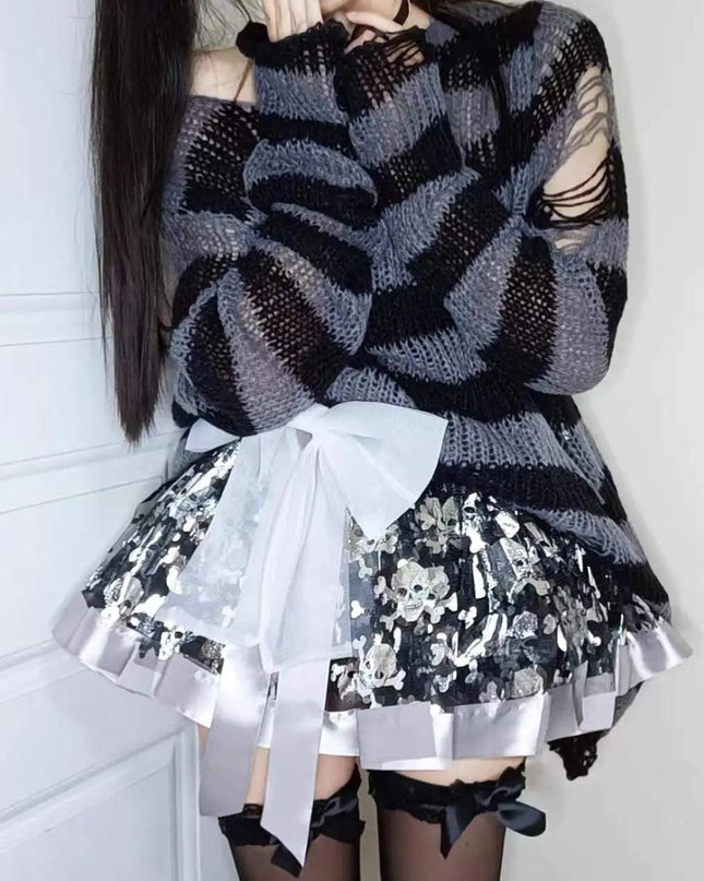 Knitted Striped Sweater