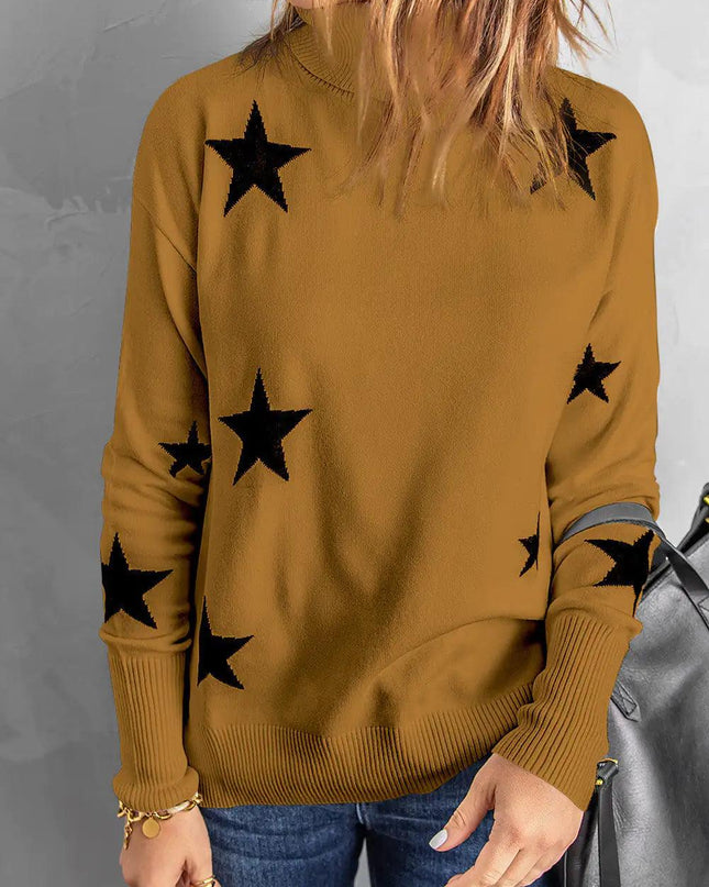 Star Print Sweater