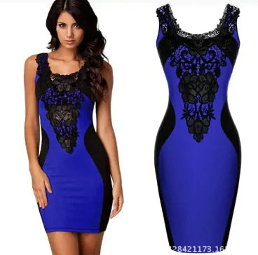 Gothic Embroidered Sleeveless Dress