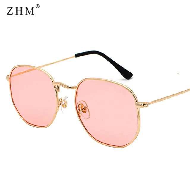 Luxury Sunglasses Classic Square Metal Frame