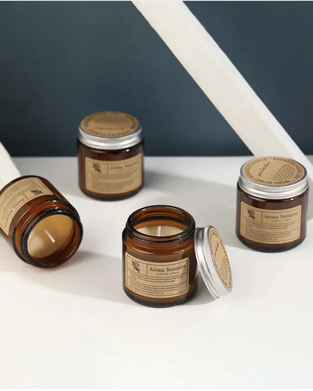 Smokeless Brown Aromatherapy Candle