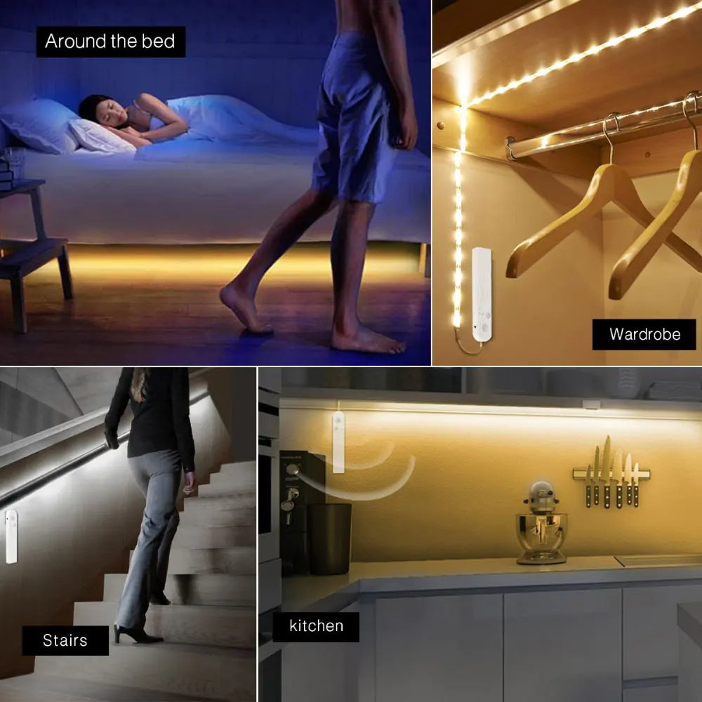 LED Motion Sensor Strip Lights