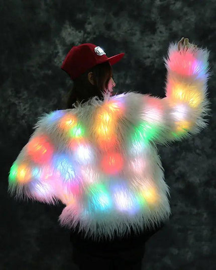 Women Faux Fur Coat Valentine Cosplay