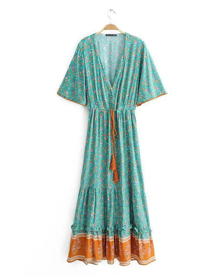 Summer Print Bohemian Dress