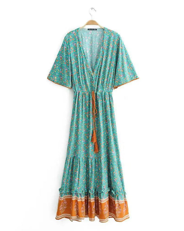 Summer Print Bohemian Dress