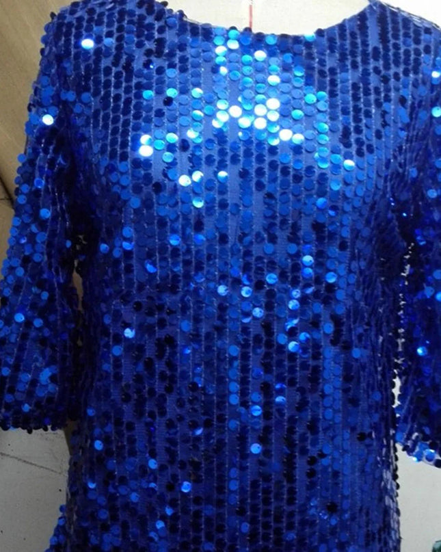 Glitter Vibe Casual Sequin T-shirt