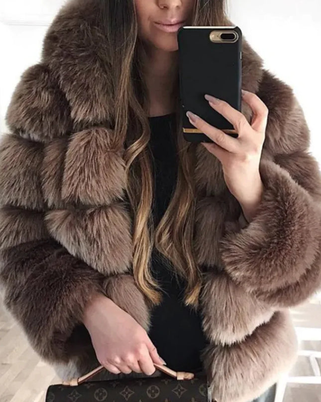 Women's Luxury Faux Fur Jacket