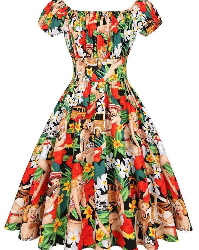 Rockabilly Women Swing Dress