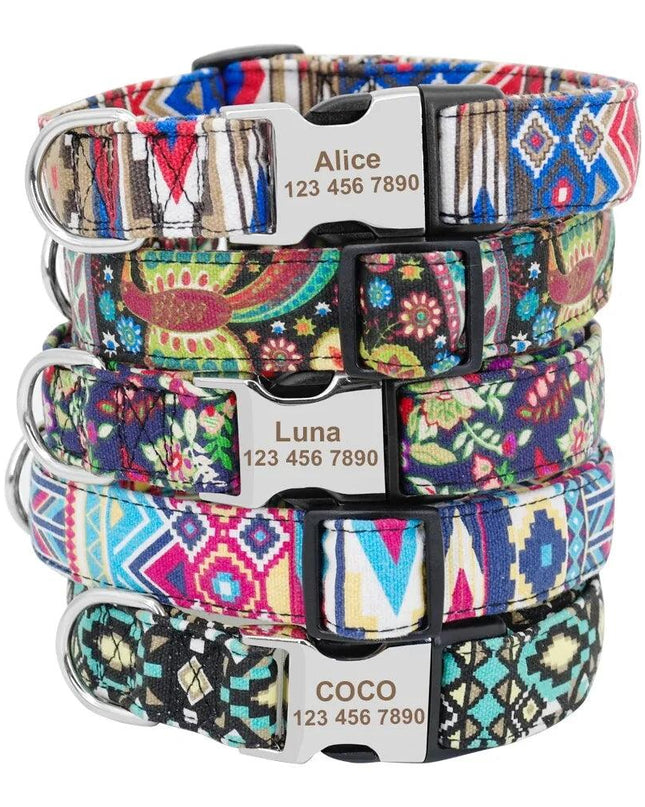 Dog Tag Collar Adjustable