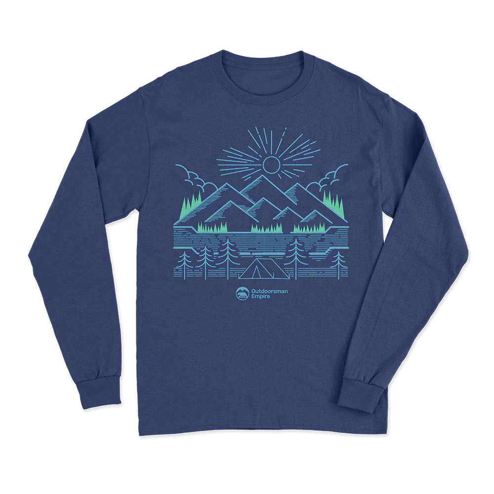 Camping Lines Long Sleeve Shirt