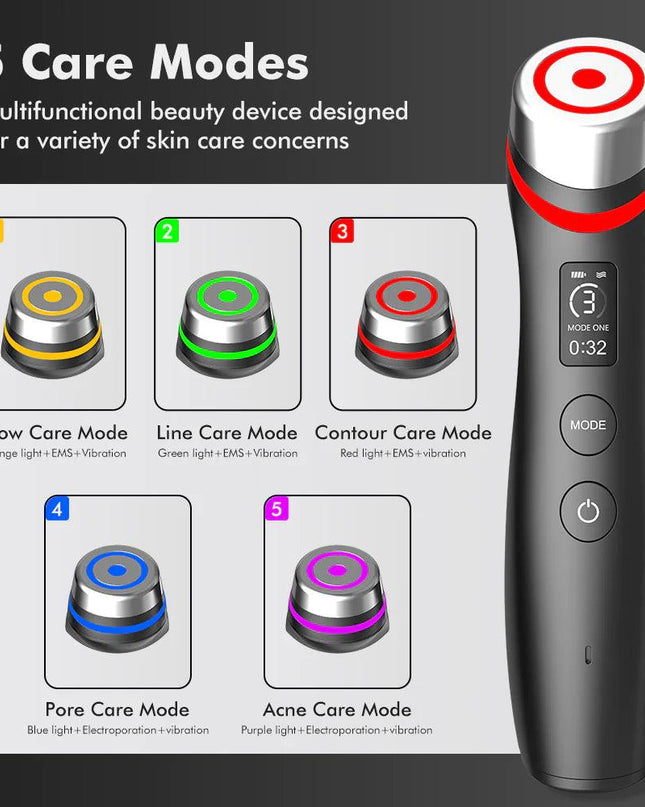 Color Light Microcurrent Vibration Massager