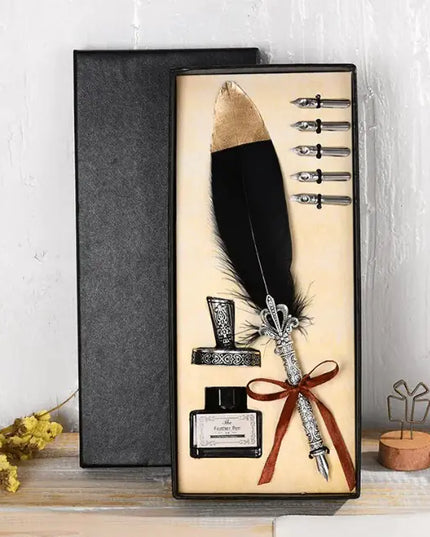 Oblique Ink Engraved Pen Set