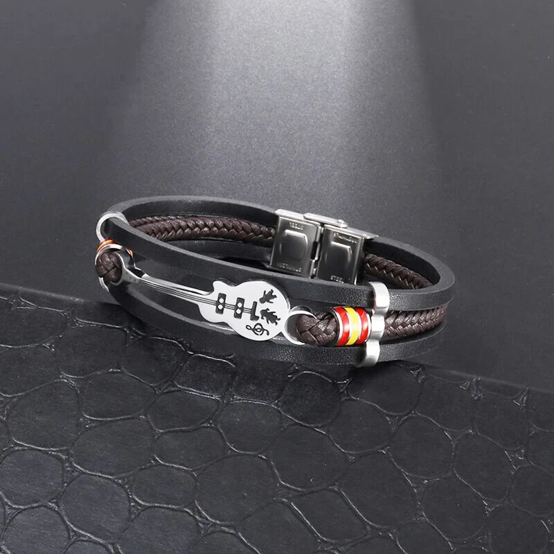 Classic Hand Woven Multi-Layered Leather Bracelet