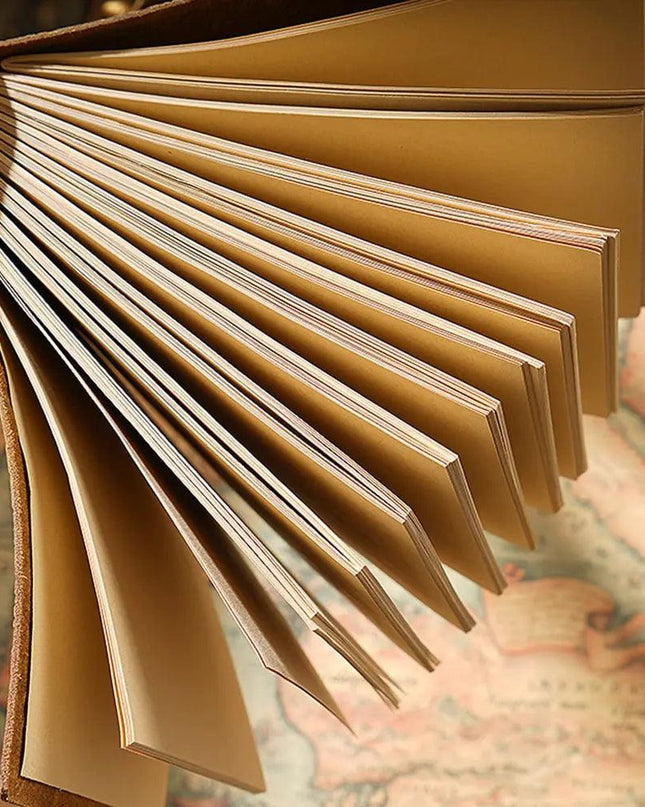 Sketch Organizer Retro Leather Notepad