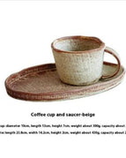 Cup And Saucer Suit Beige / 300 To 500ml