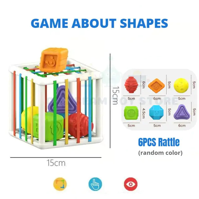 Sorting Game Colorful Shape Blocks