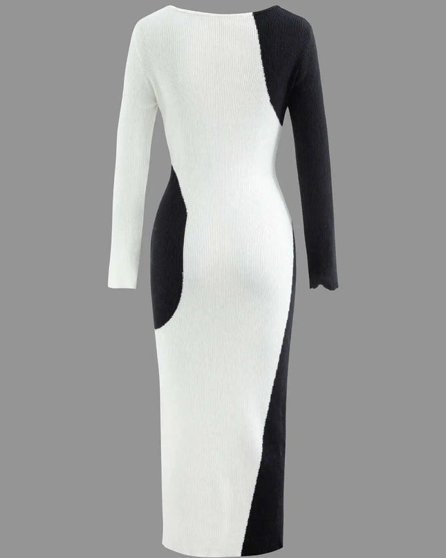 Casual Knit Swoops Dress