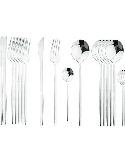 24Pcs Stainless Steel Cutlery Set