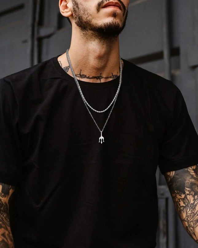 Stylish Neptune Trident Chain Necklaces