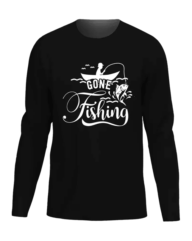 Gone Fishing Men Long Sleeve Shirt