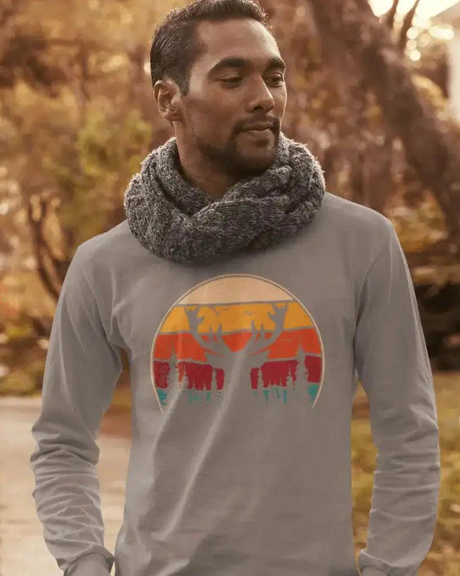 Deer Color Long Sleeve Shirt