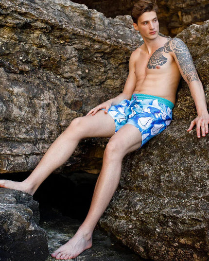 Anemoss Sailboats Swim Trunk