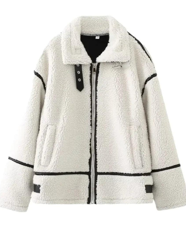 Women's Patchwork Lambswool Jacket